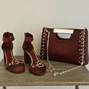 White House Black Market matching handbag and shoes